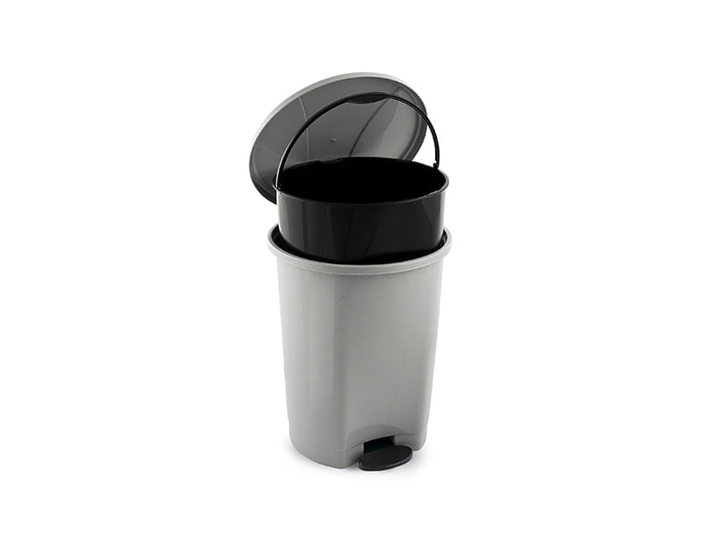 M-827 ROUND PEDAL DUSTBIN WITH BUCKET (38,5 X 46,5 CM) 28 LT