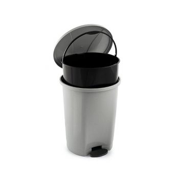 M-825 ROUND PEDAL DUSTBIN WITH BUCKET (32,5 X 40,5 CM) 17 LT