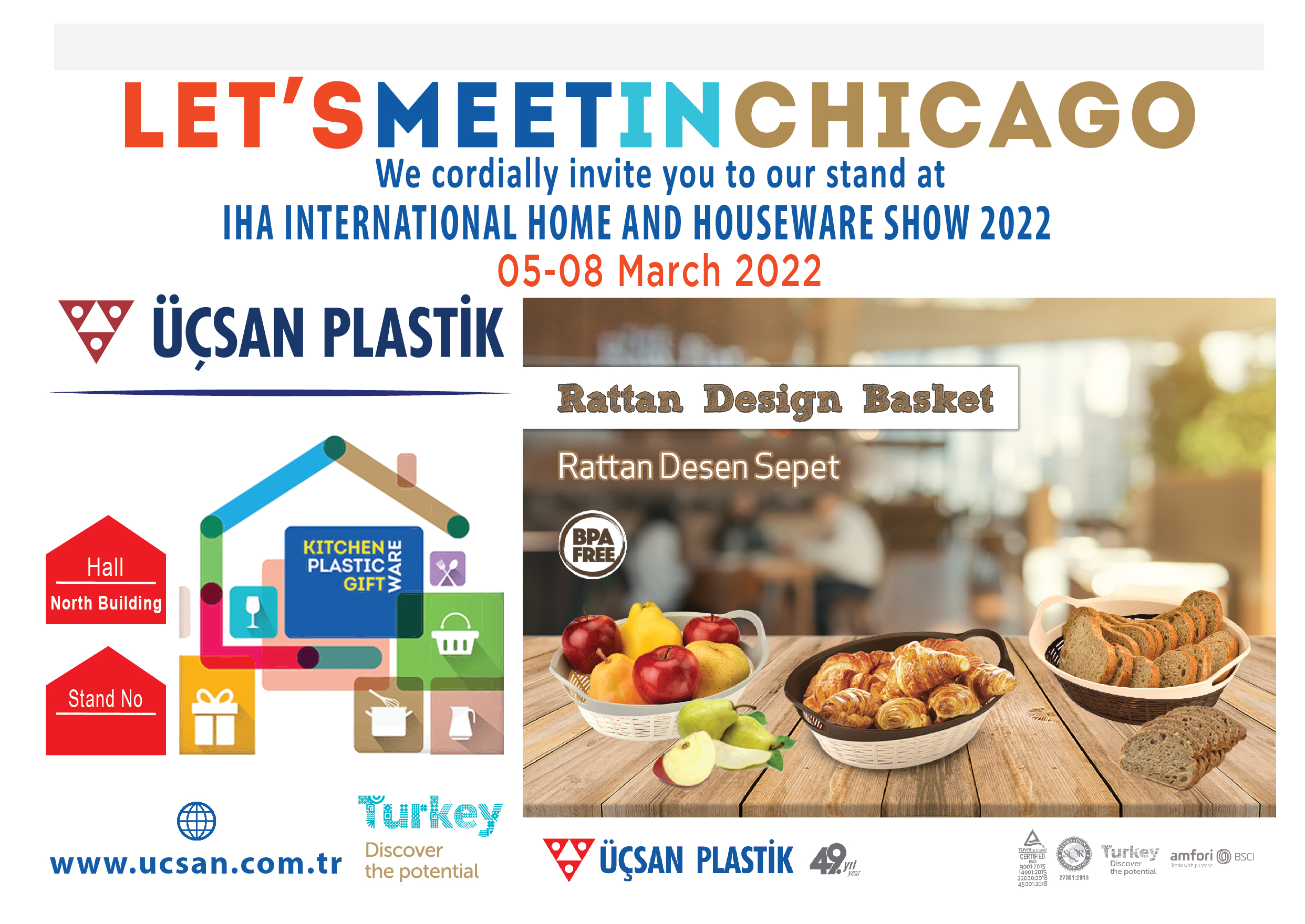 IHA INTERNATIONAL HOME AND HOUSEWARE SHOW 202201 Üçsan Plastik